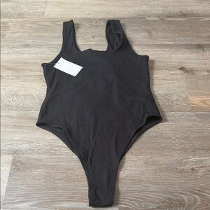 a new day Black One Piece Bodysuit